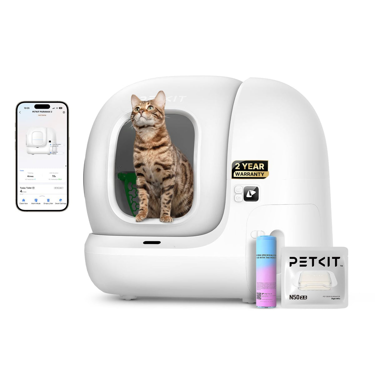 PETKIT Automatic Self-Cleaning Cat Litter Box with App