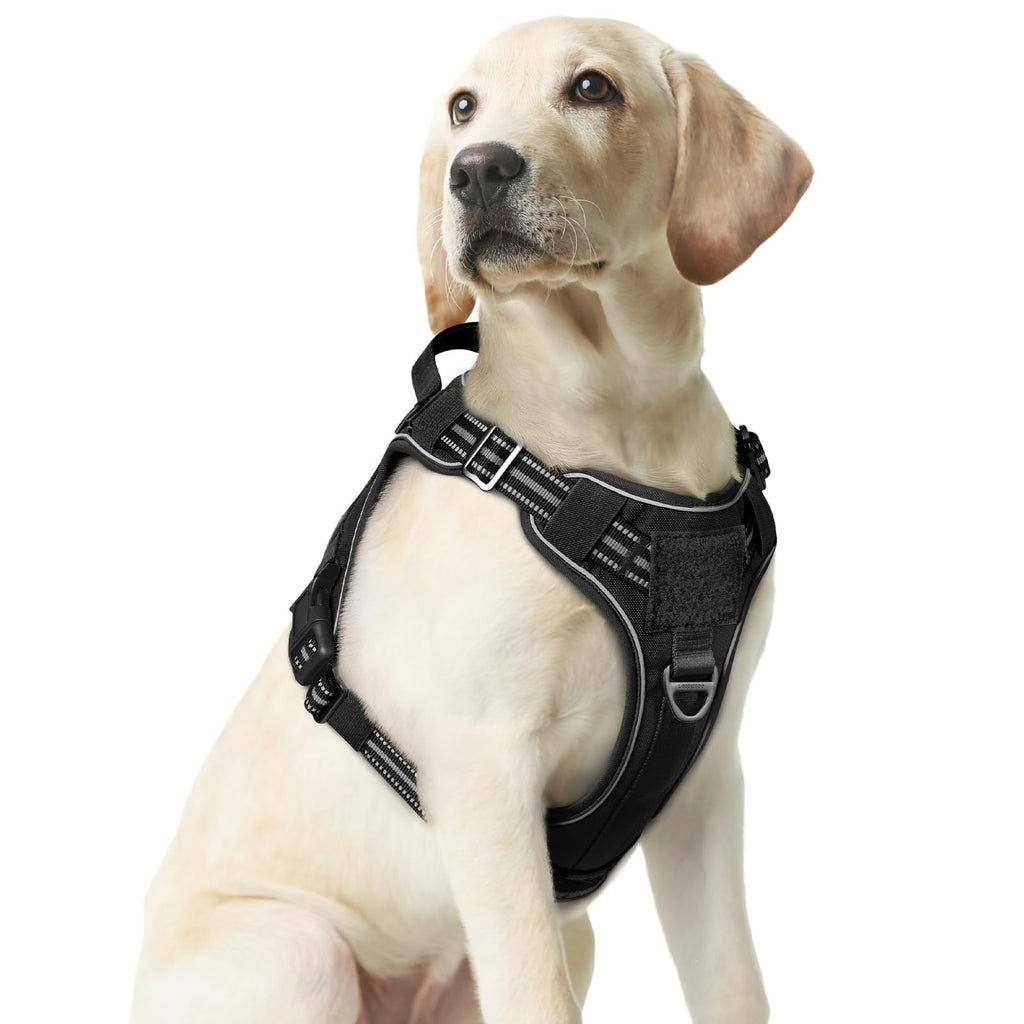 Rabbitgoo Tactical No-Pull Dog Harness with MOLLE Handle