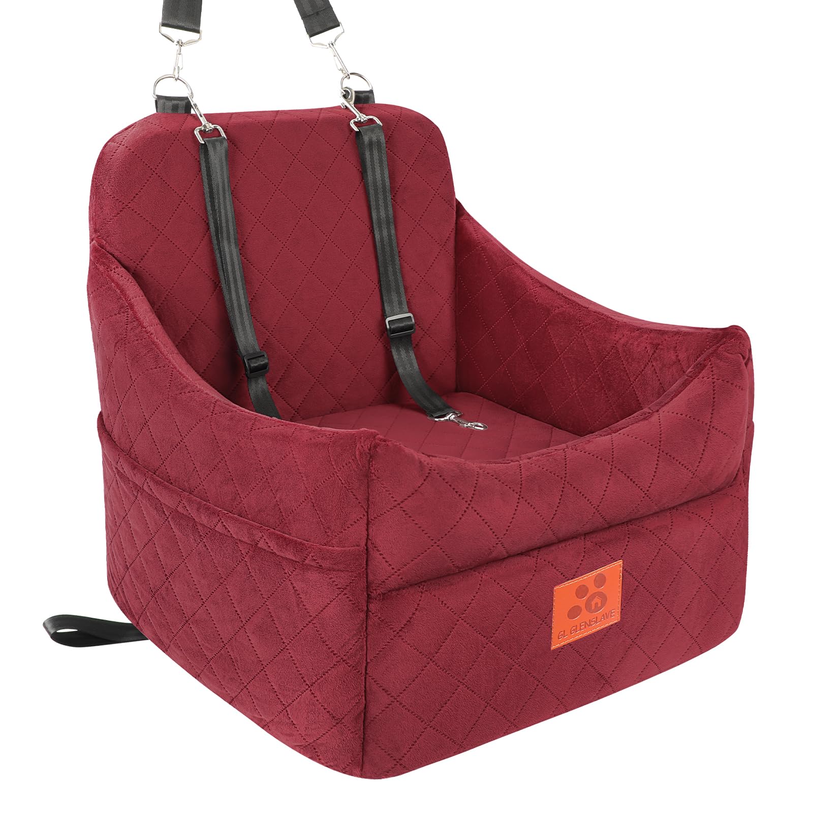 GL GLENSLAVE Dog Booster Car Seat for Dogs Up to 35 lb
