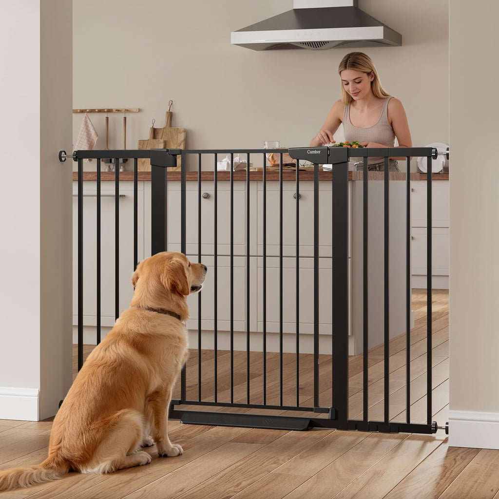 Cumbor 2-Pack Extra-Tall Auto-Close Dog Gates