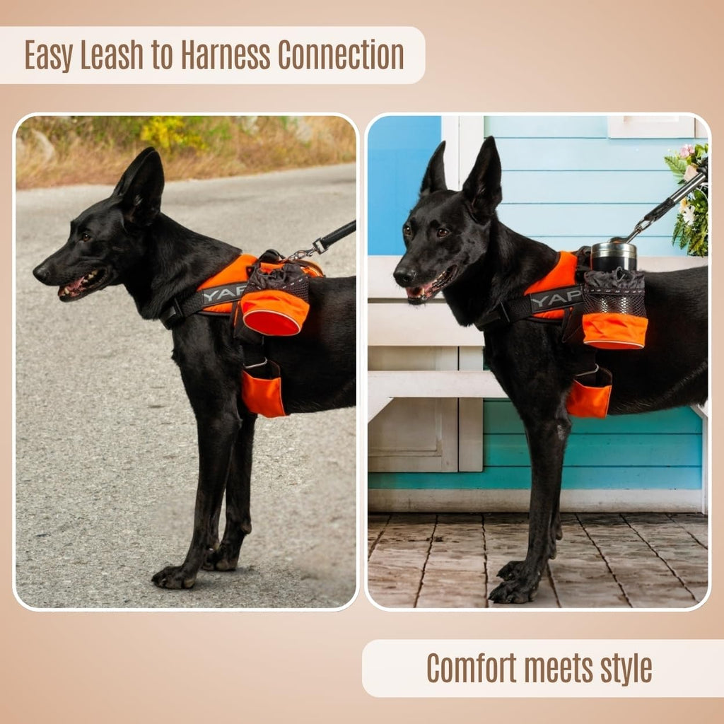 YAP Beta Noir Choke-Free No-Pull Dog Harness with Handle