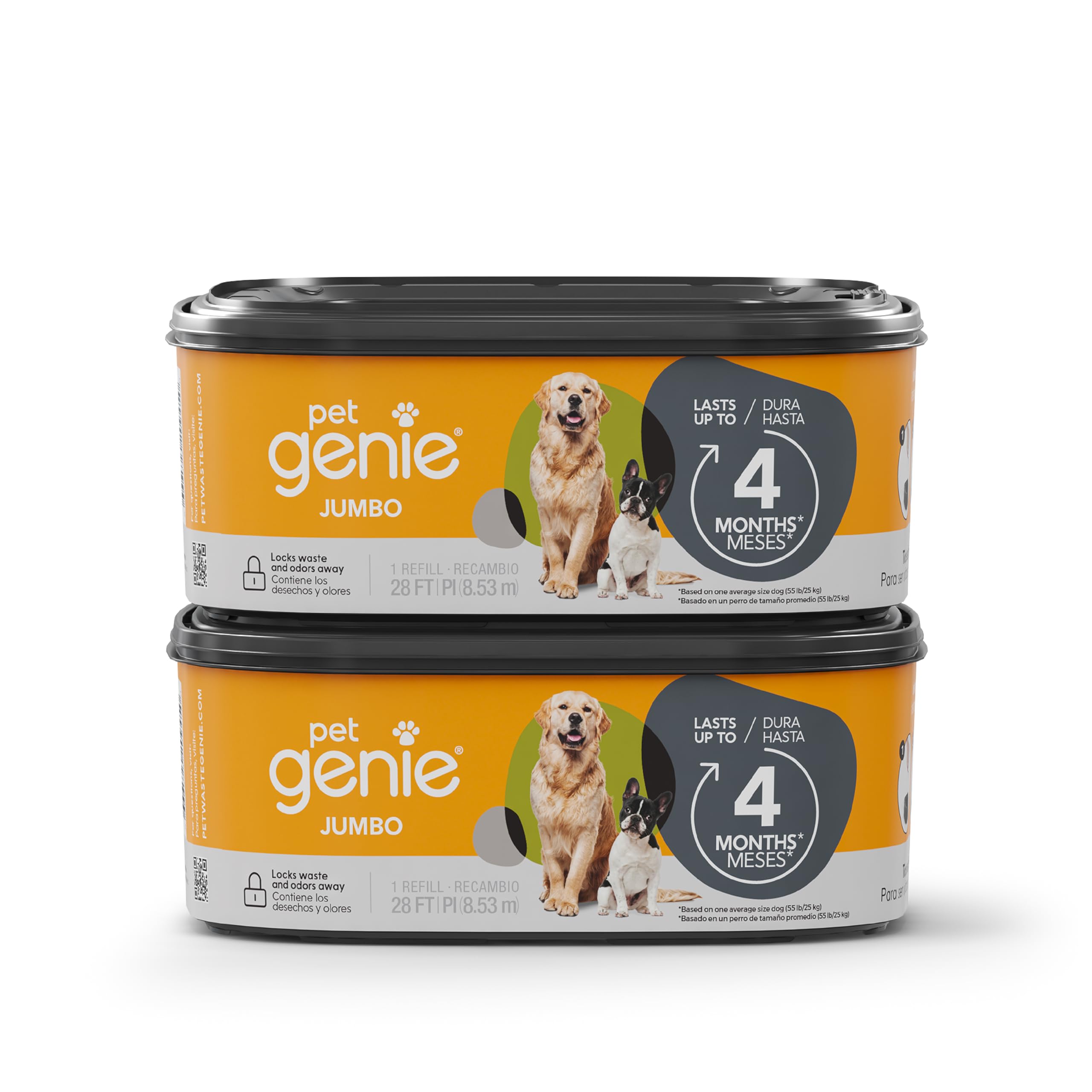 Pet Genie Leak-Proof Dog Waste Bag Refill Rolls