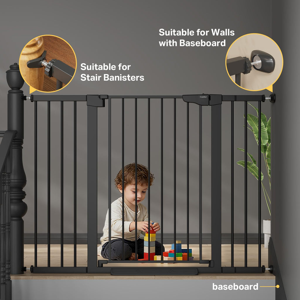 Cumbor 2-Pack Extra-Tall Auto-Close Dog Gates