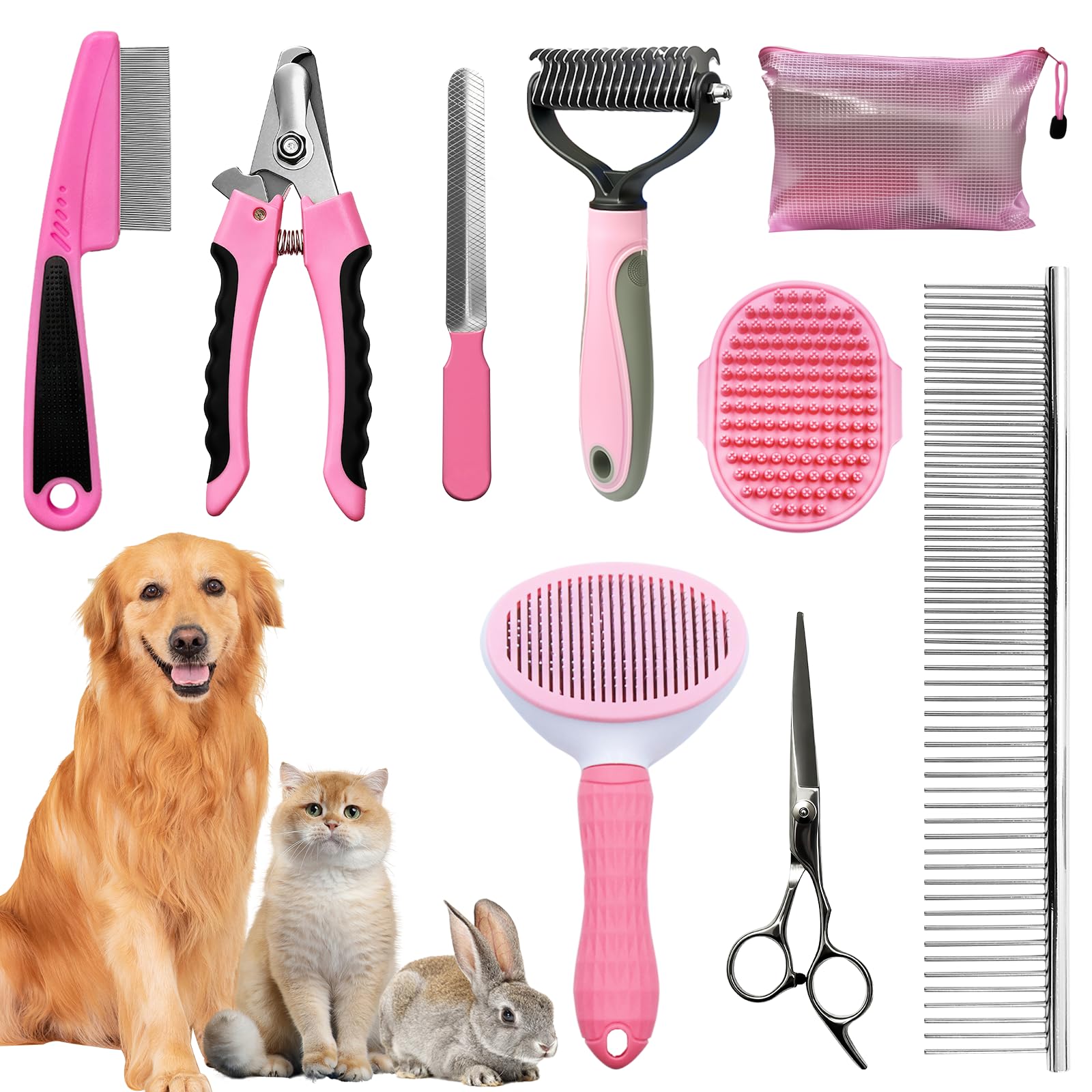 Ultimate Dog Grooming Brush and Deshedding Tool Kit