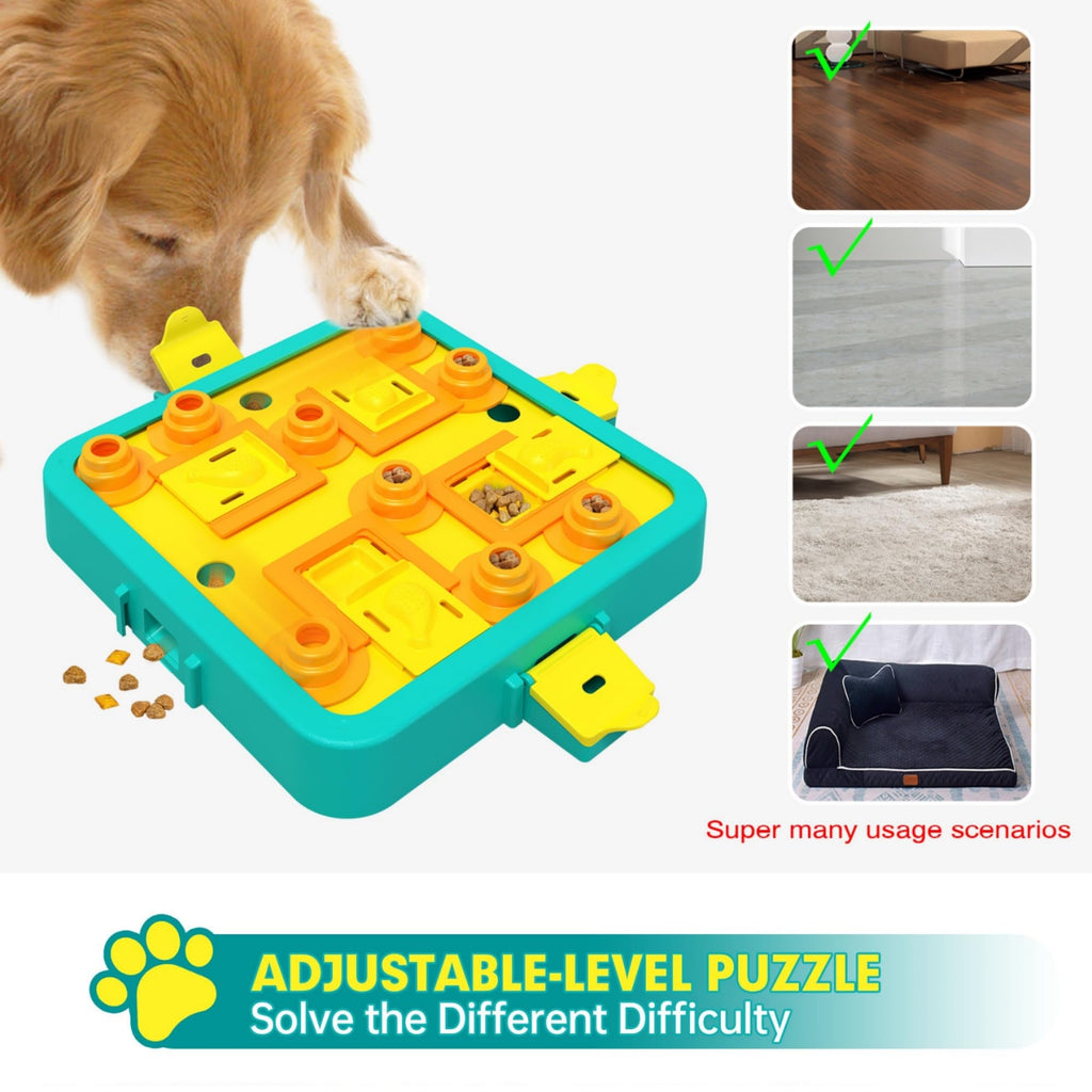 3-in-1 Dog Puzzle Feeder for Mental Stimulation