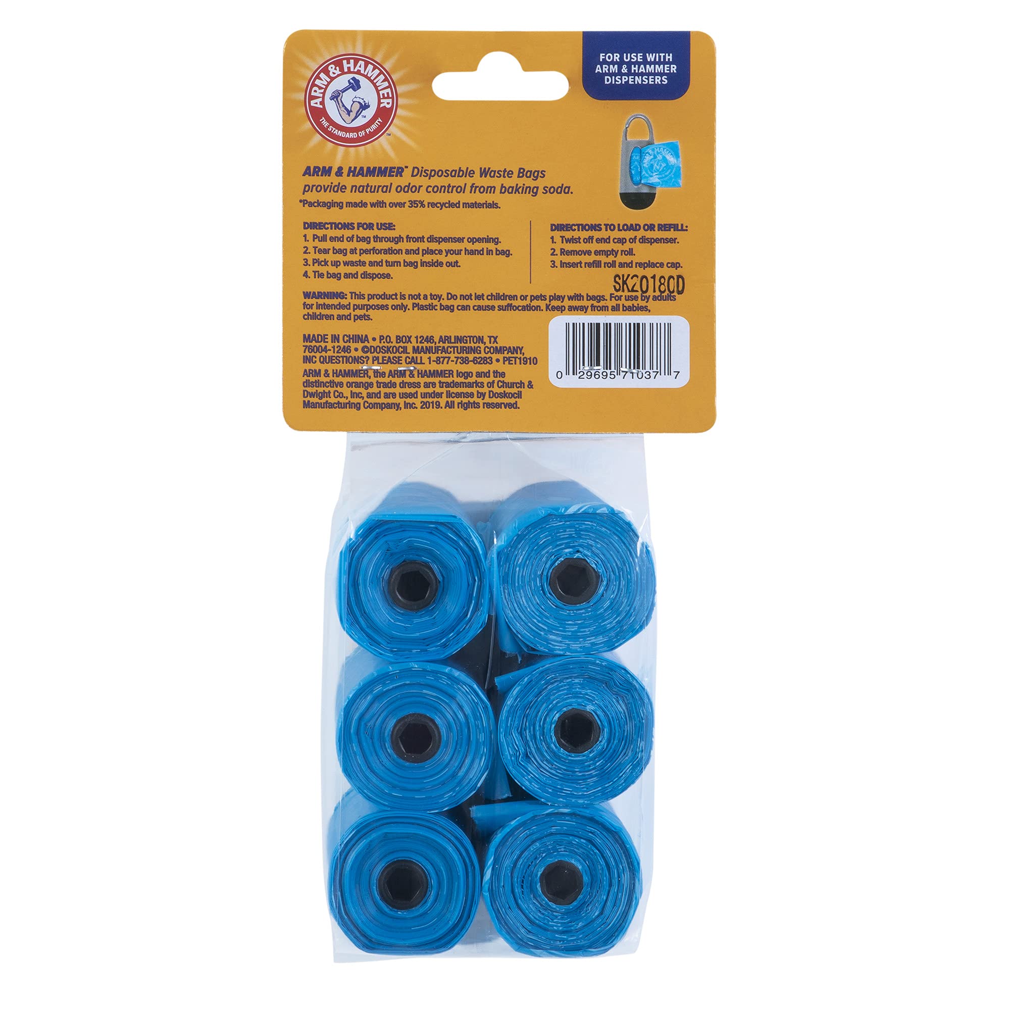 Arm & Hammer Fresh-Scent Dog Waste Bag Refills, 90-Count