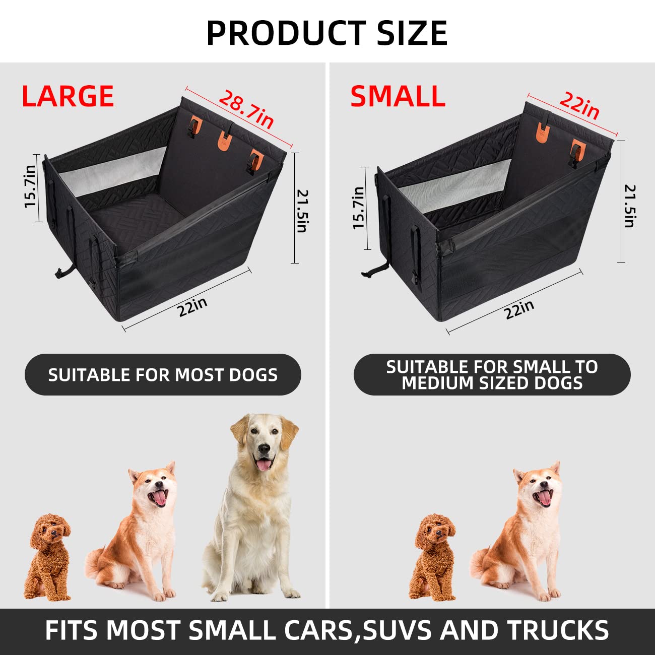 TKYZ Waterproof Dog Car Seat Extender and Backseat Hammock