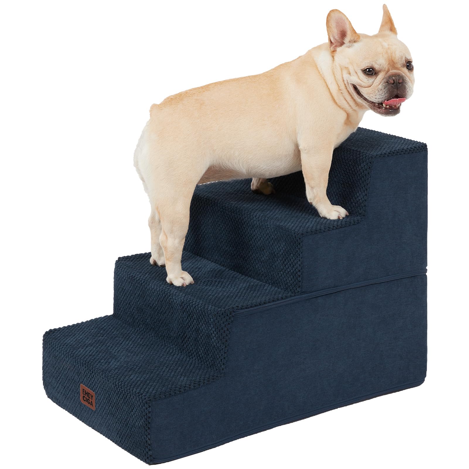 EHEYCIGA Extra-Wide Pet Stairs for Beds and Couches