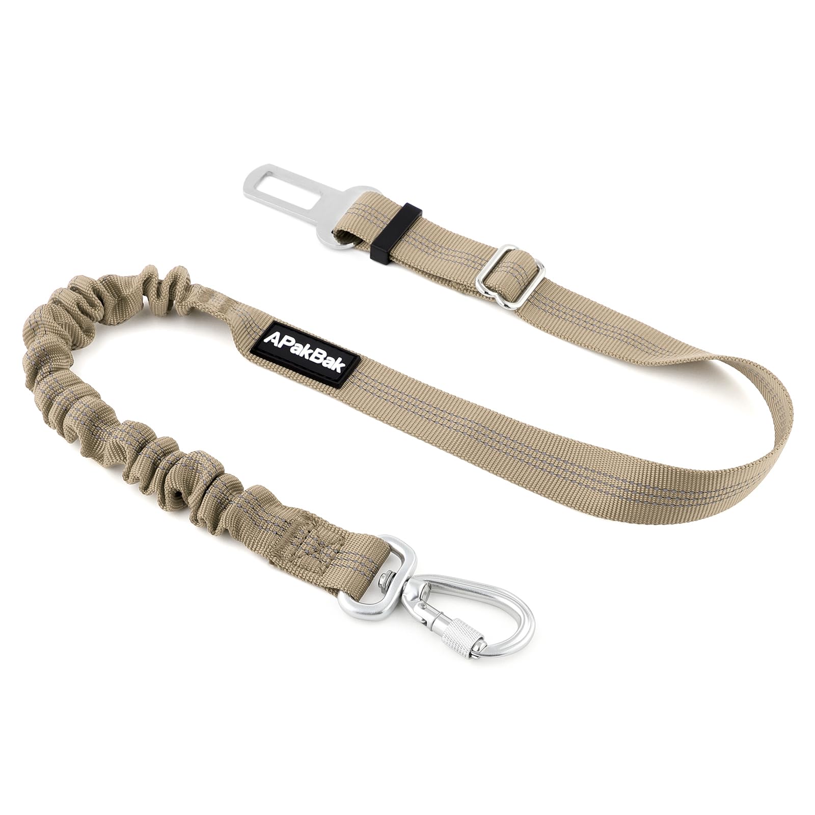 APakBak Adjustable Dog Car Seat Belt with Reflective Strap