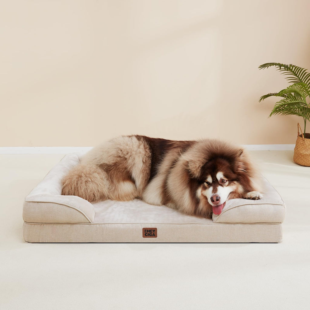 EHEYCIGA Waterproof Orthopedic Memory Foam Dog Bed
