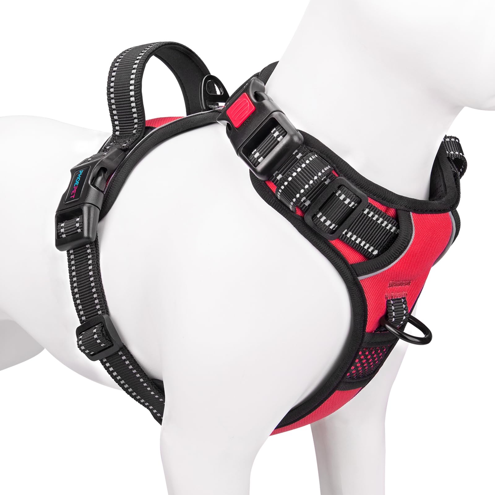 PHOEPET Reflective No-Pull Dog Harness with ID Pocket