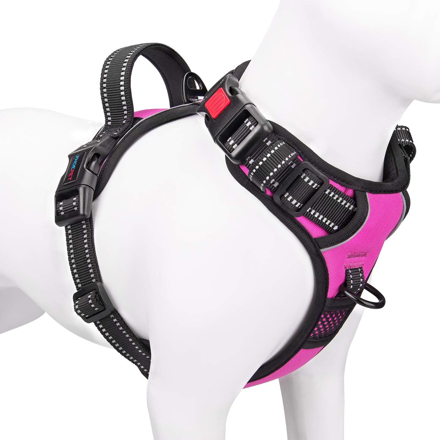 PHOEPET Reflective No-Pull Dog Harness with ID Pocket