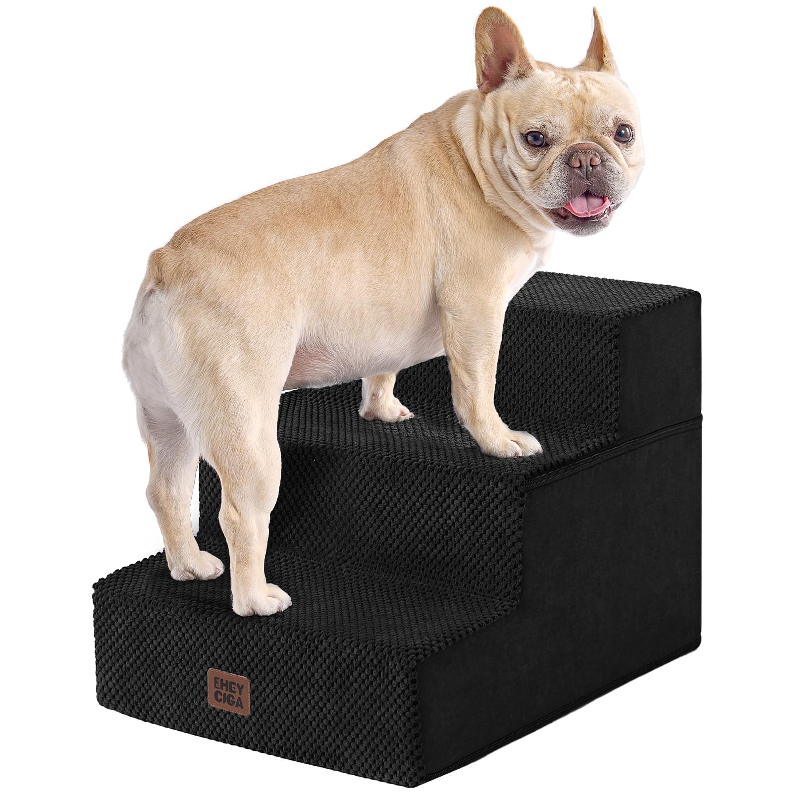 EHEYCIGA Extra-Wide Pet Stairs for Beds and Couches