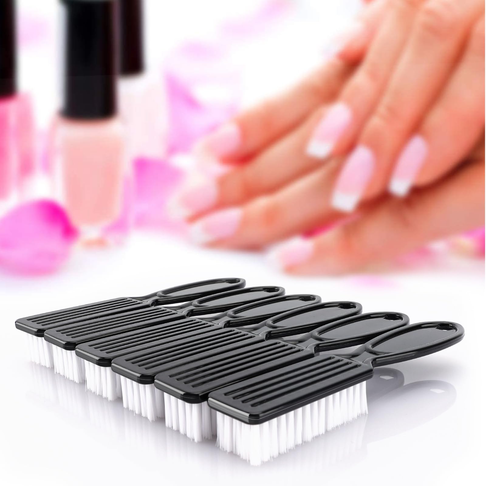 NICEMOVIC Handle-Grip Nail Cleaning Brushes, 10-Pack