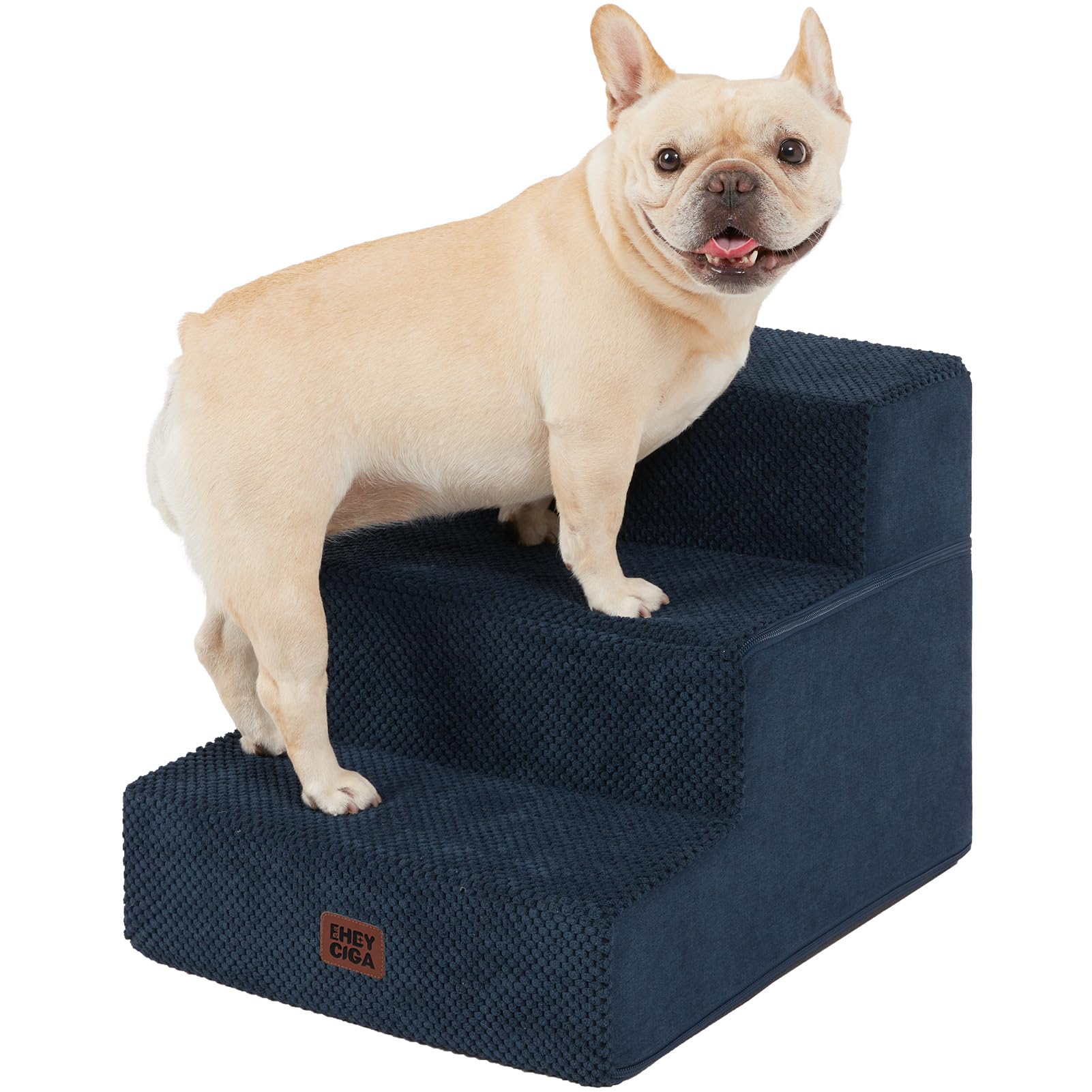 EHEYCIGA Extra-Wide Pet Stairs for Beds and Couches