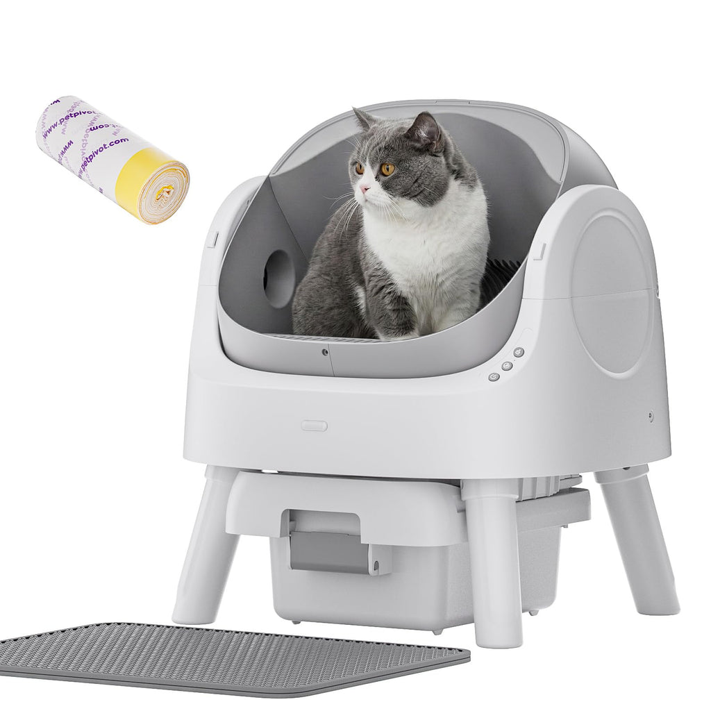 PetPivot Open-Top Self-Cleaning Litter Box with Sensor