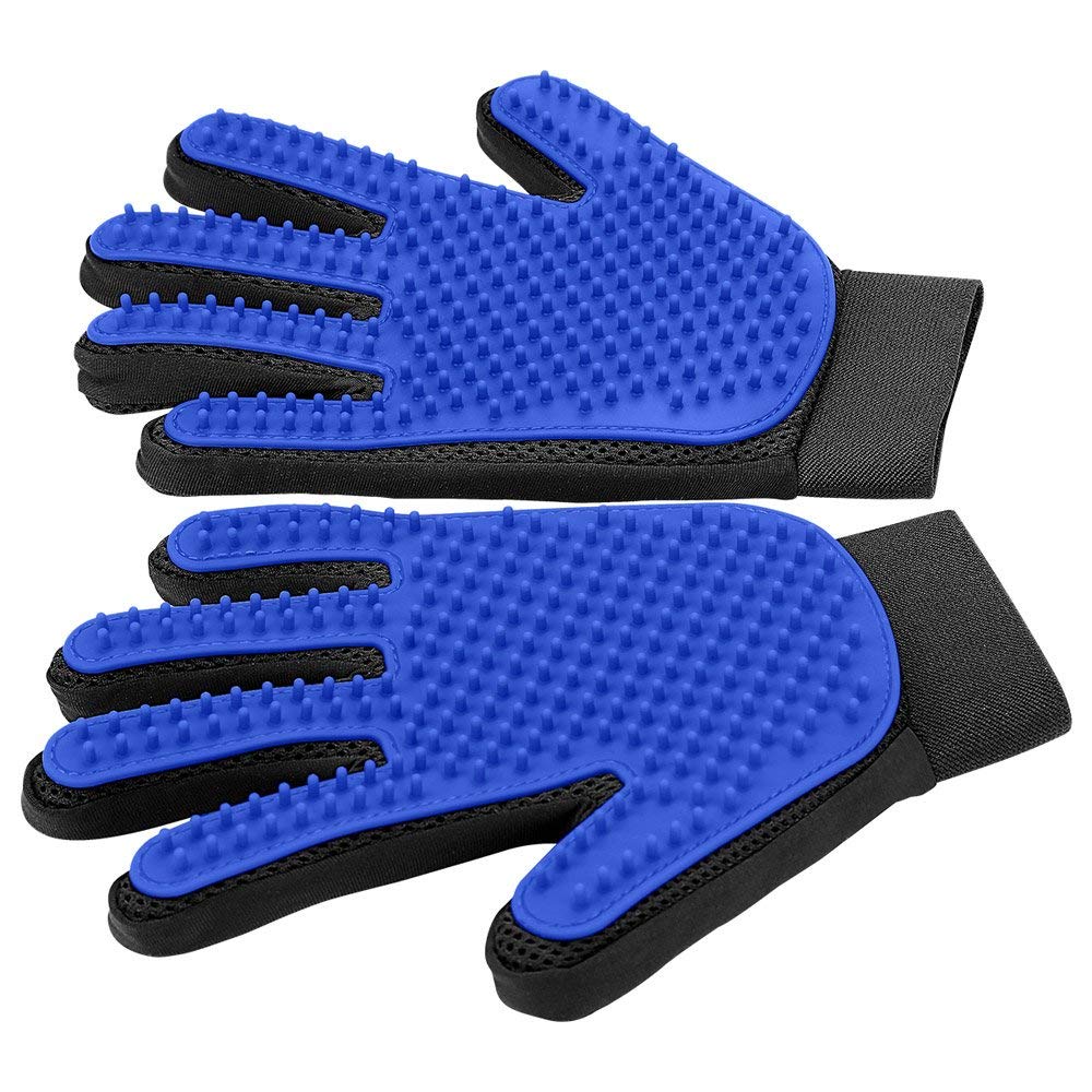 Pet Grooming Gloves for Gentle Shedding, 1 Pair