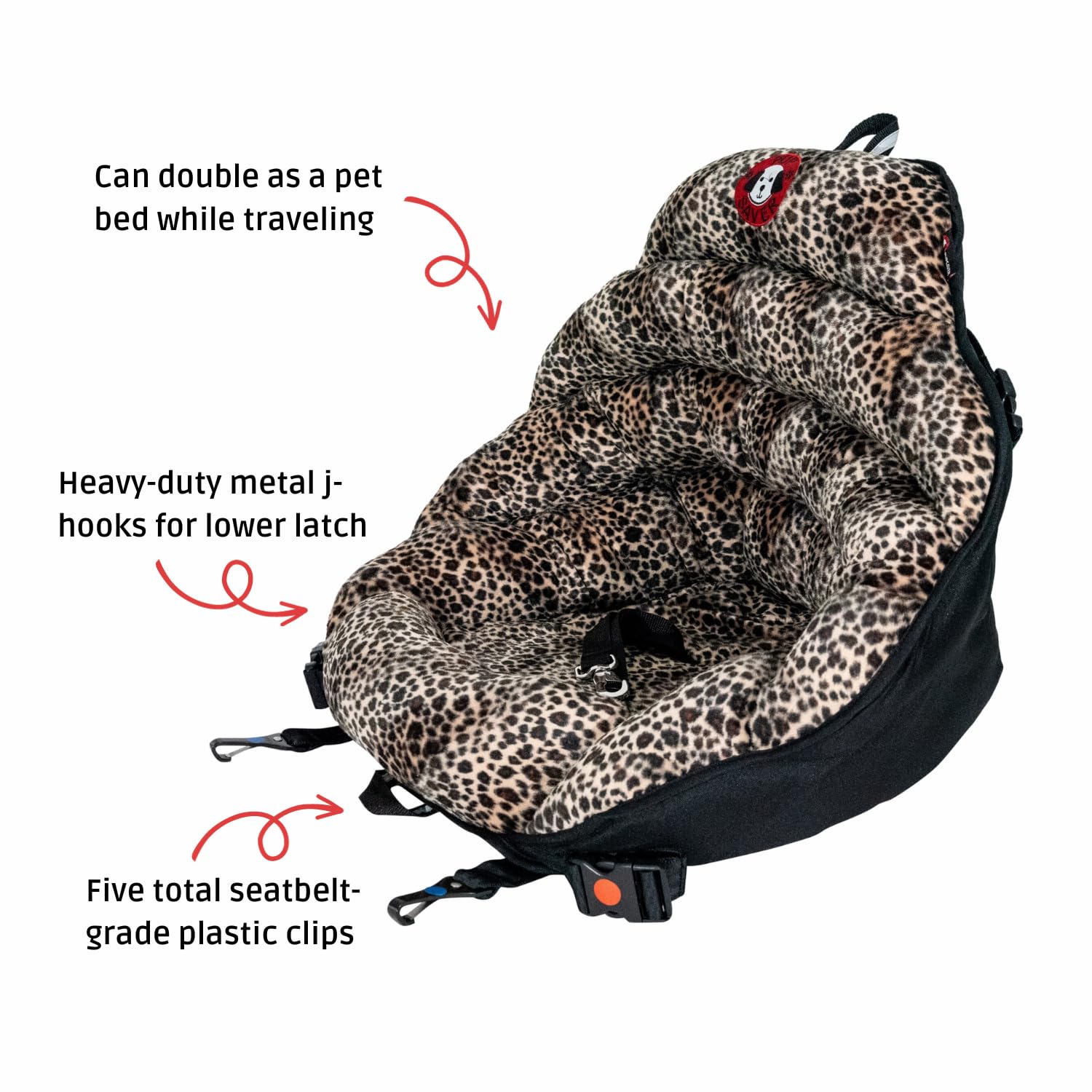 PupSaver Crash-Tested Dog Car Seat for Dogs Up to 30 lb