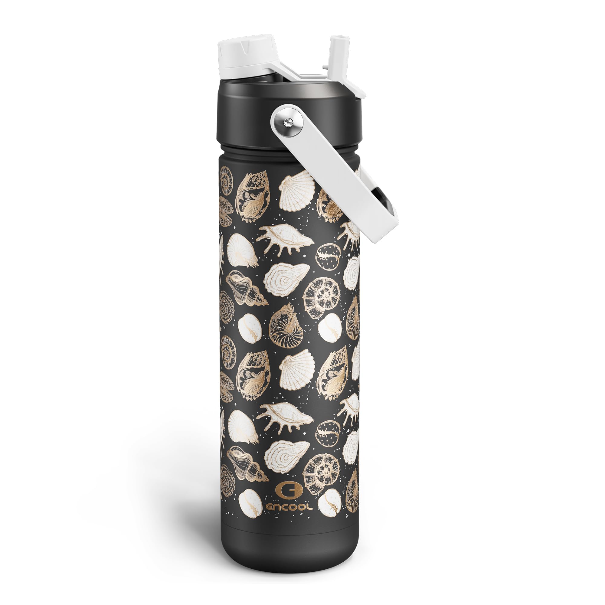 ENCOOL Insulated Dog Water Bottle with Built-In Straw