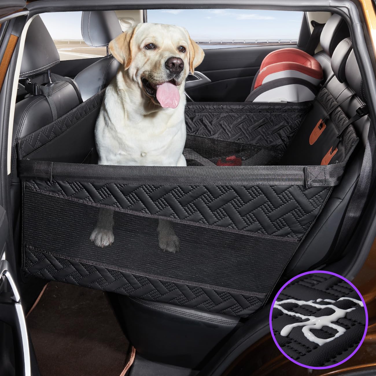 TKYZ Waterproof Dog Car Seat Extender and Backseat Hammock