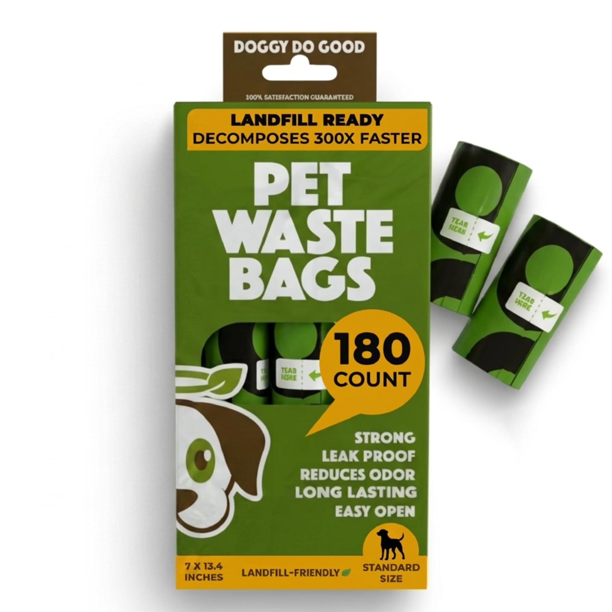 No-Handle Dog Waste Bags for Clean and Easy Pickup