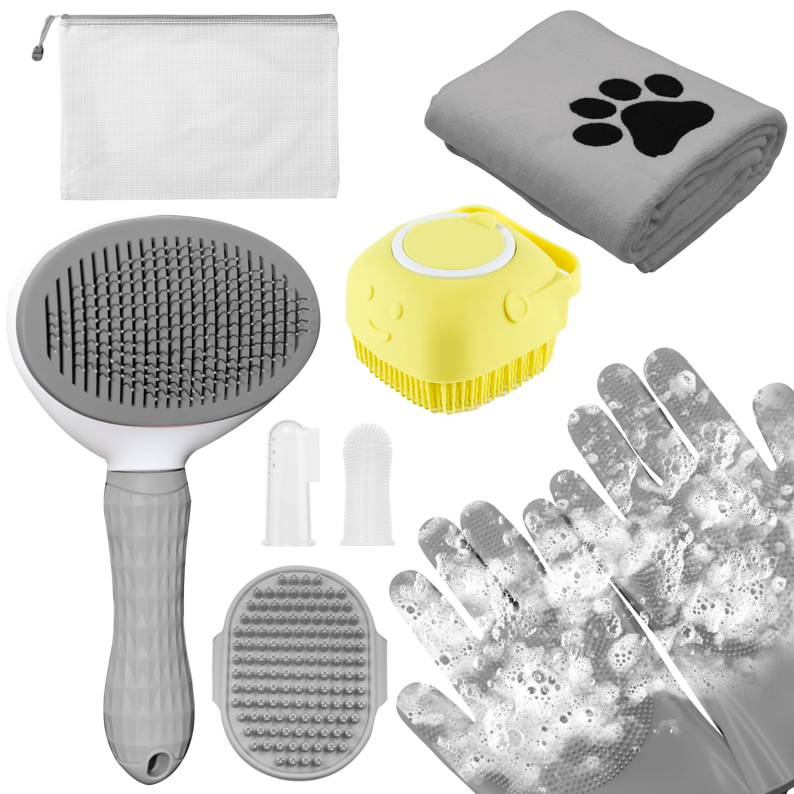 Ultimate Dog Grooming Brush and Deshedding Tool Kit