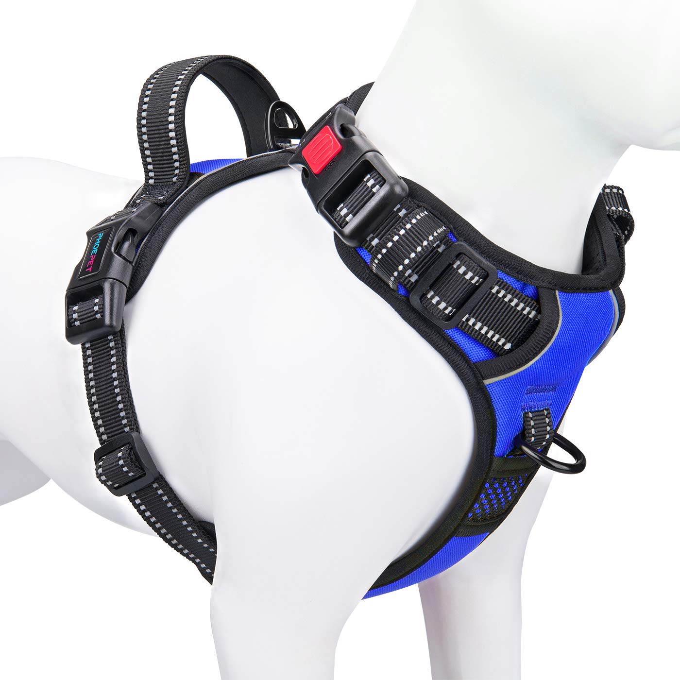 PHOEPET Reflective No-Pull Dog Harness with ID Pocket