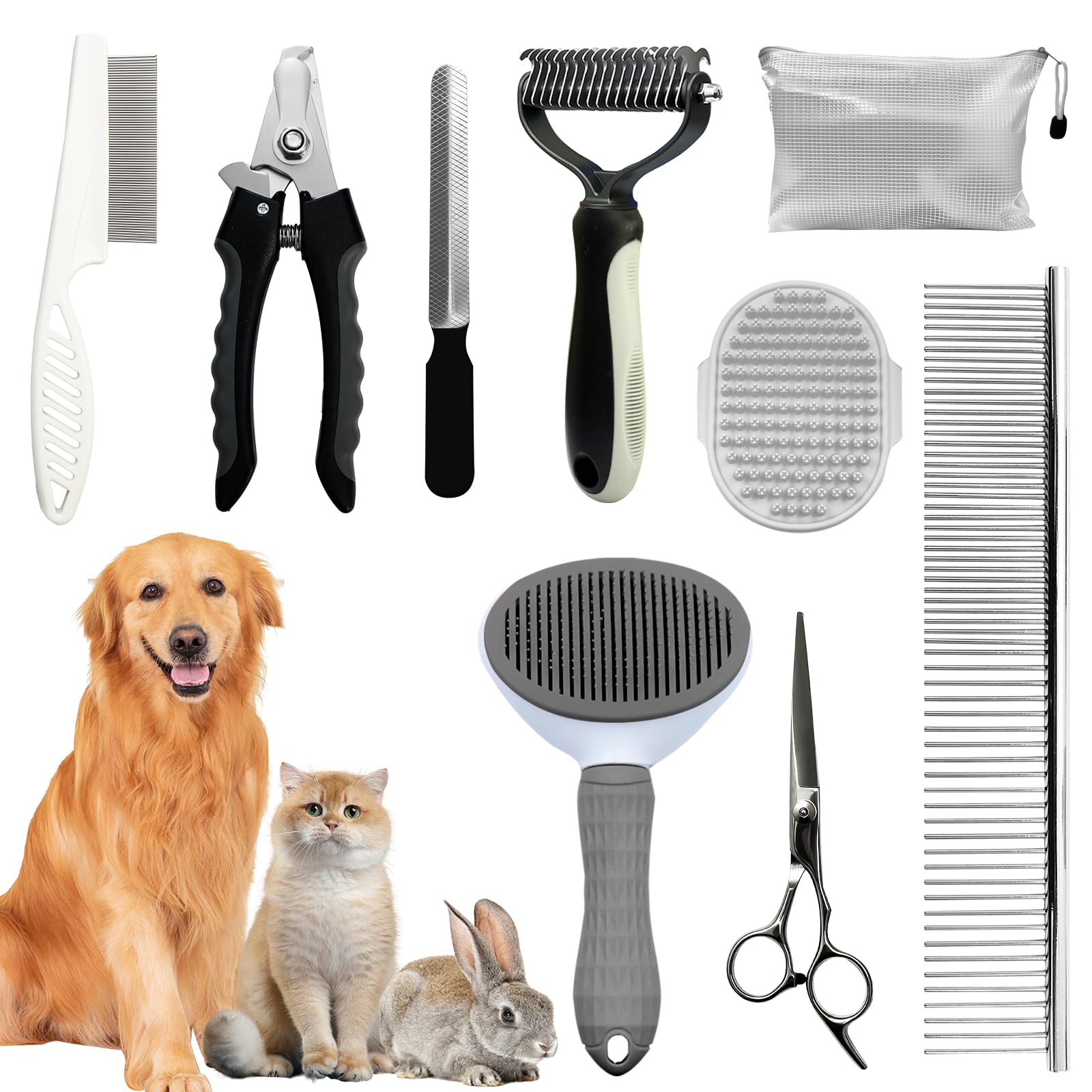 Ultimate Dog Grooming Brush and Deshedding Tool Kit