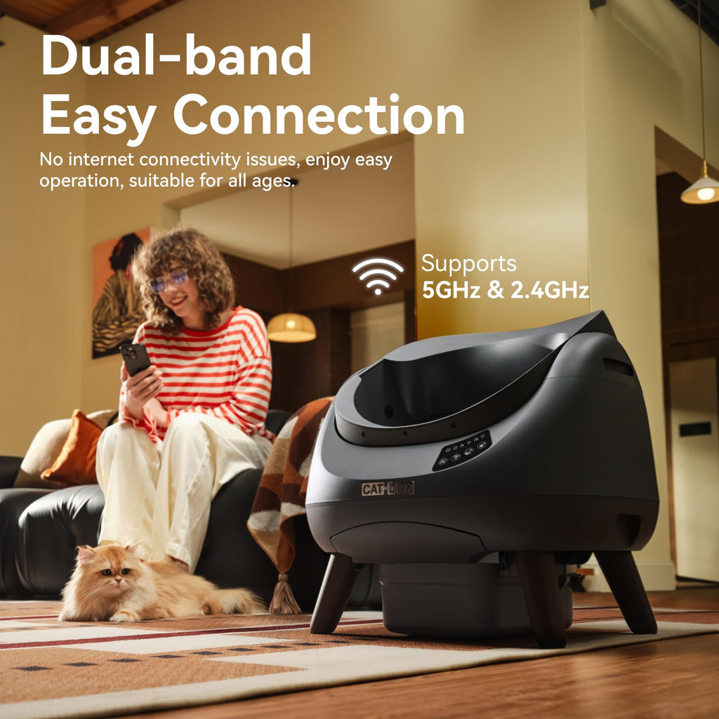 CATLINK Open-X Self-Cleaning Litter Box with AI Monitor