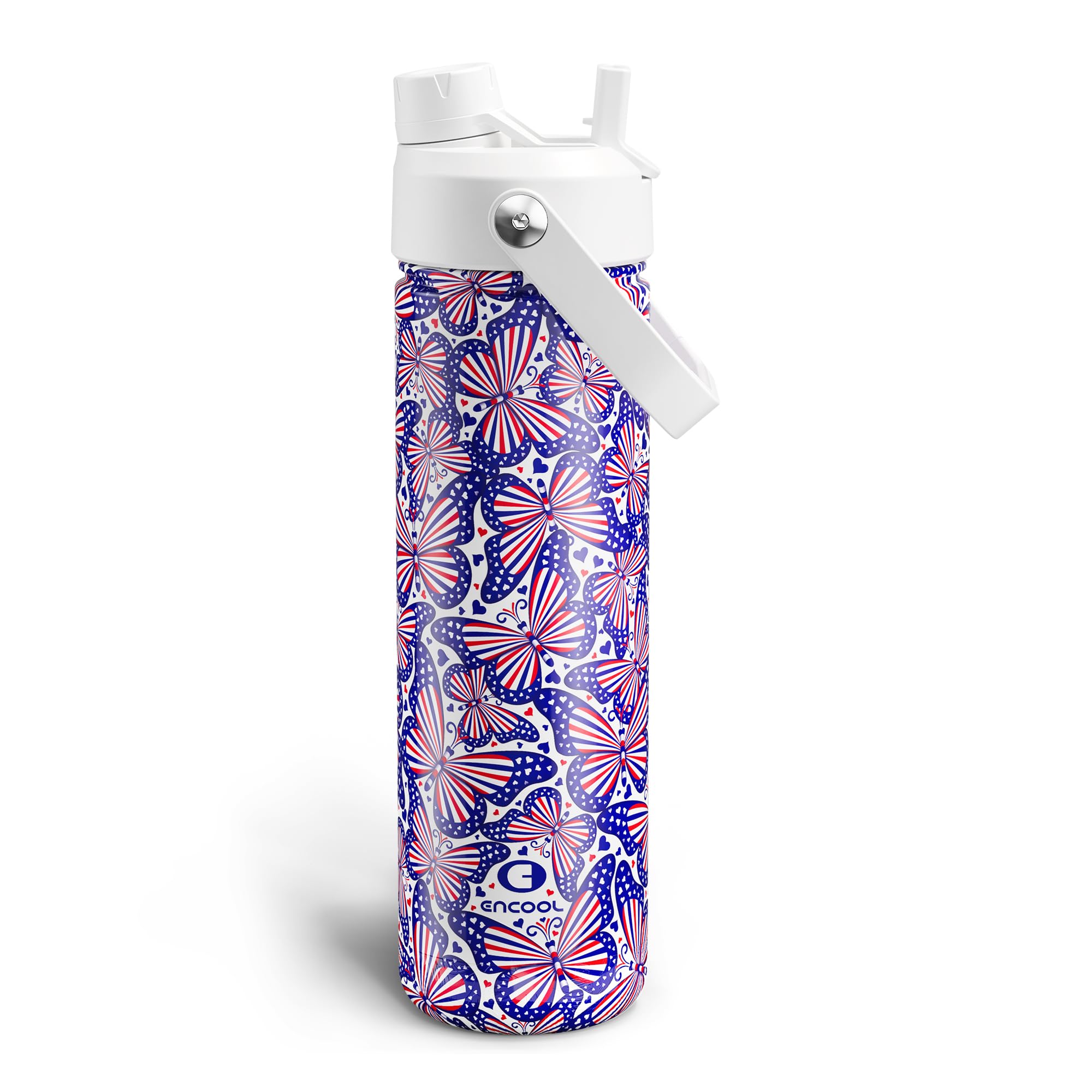ENCOOL Insulated Dog Water Bottle with Built-In Straw