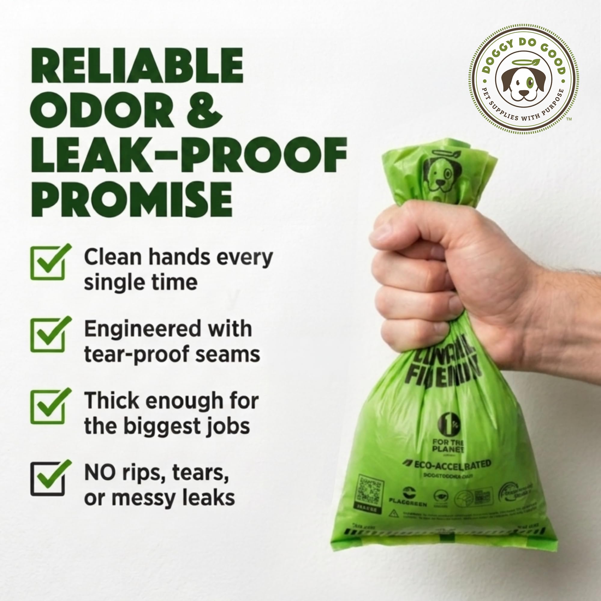 No-Handle Dog Waste Bags for Clean and Easy Pickup