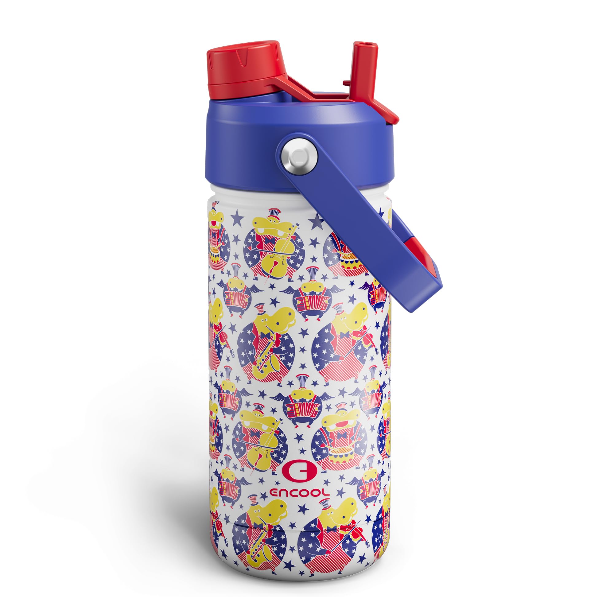 ENCOOL Insulated Dog Water Bottle with Built-In Straw