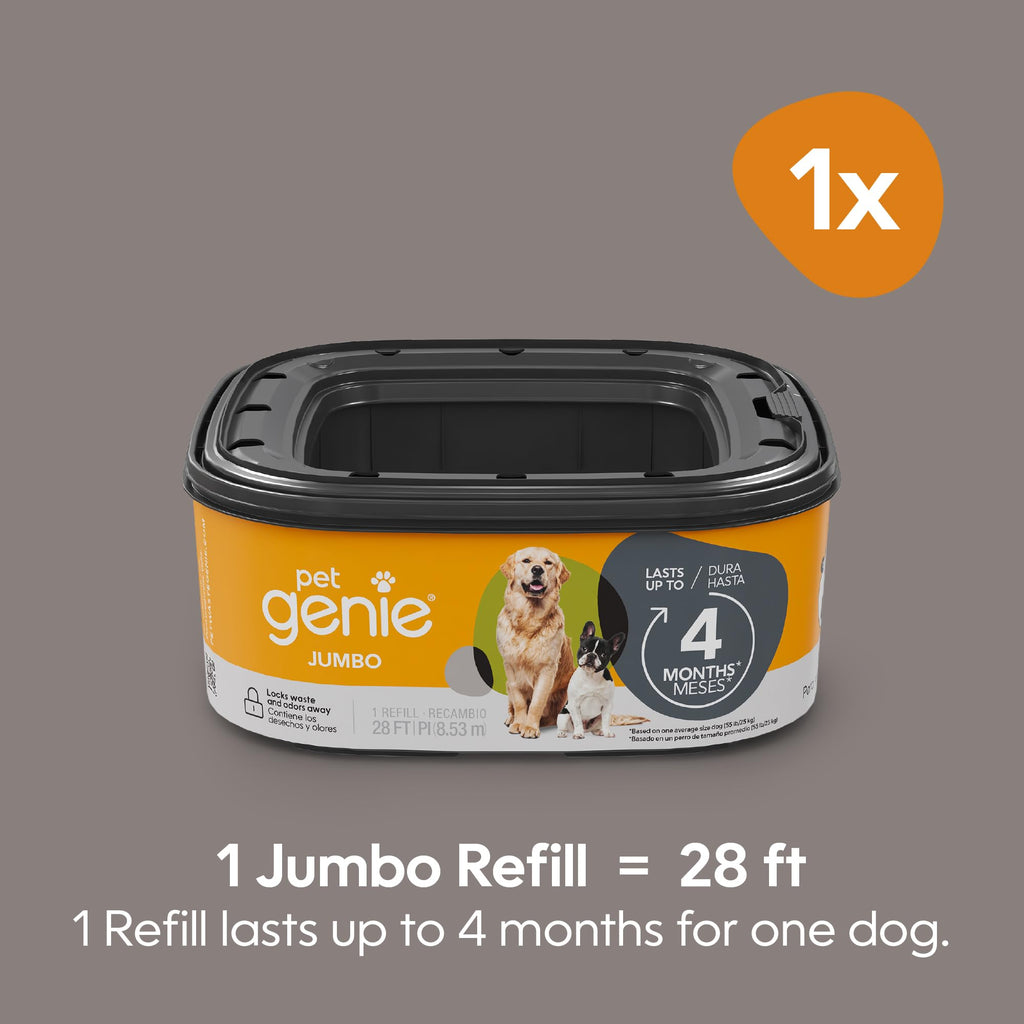 Pet Genie Leak-Proof Dog Waste Bag Refill Rolls
