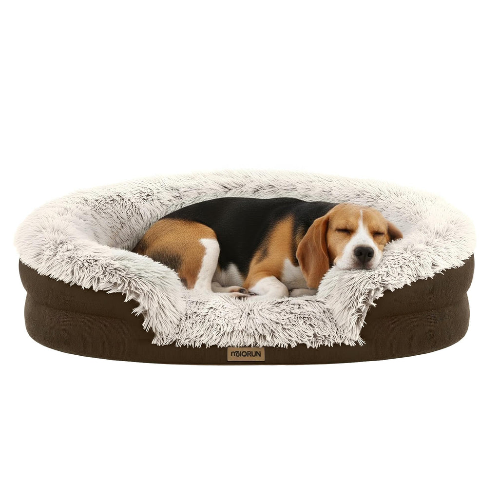 Plush Fluffy Calming Dog Bed for Cozy Everyday Comfort