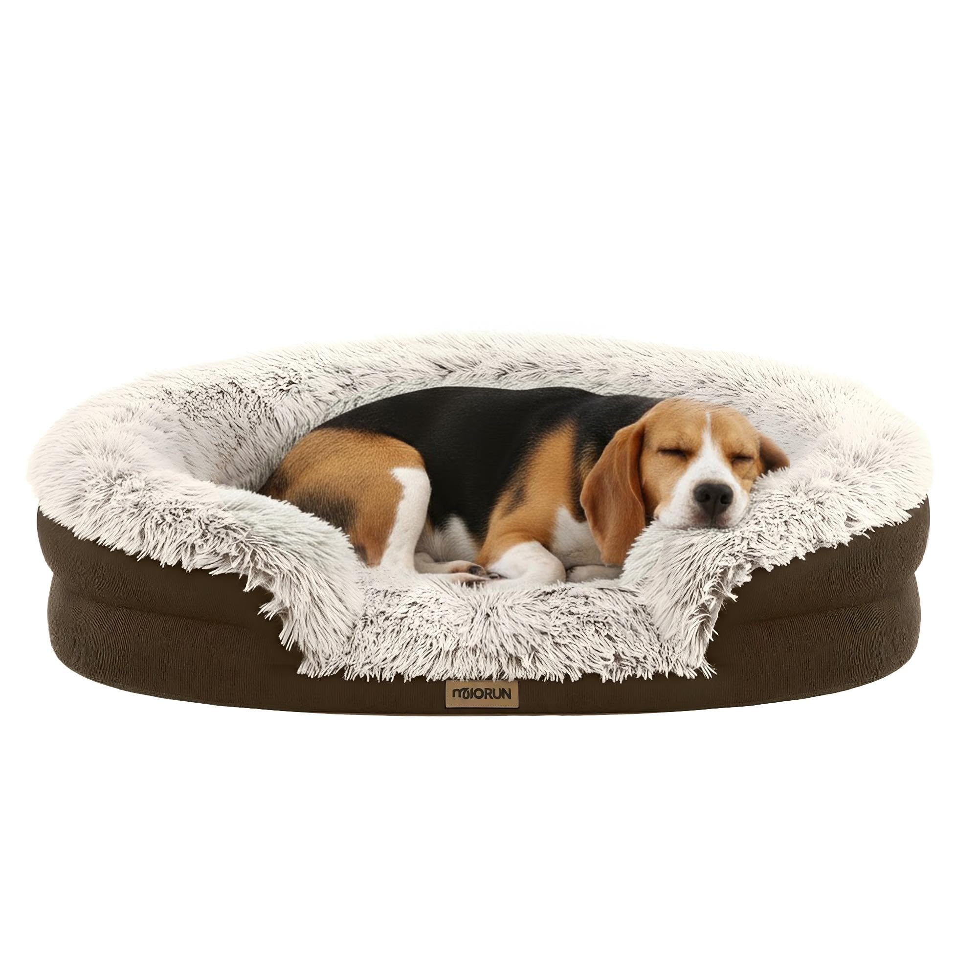 Plush Fluffy Calming Dog Bed for Cozy Everyday Comfort