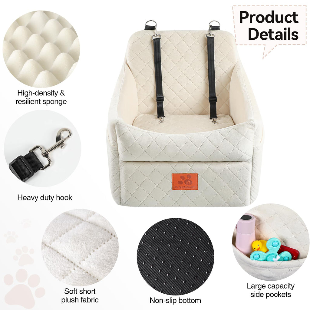 GL GLENSLAVE Dog Booster Car Seat for Dogs Up to 35 lb