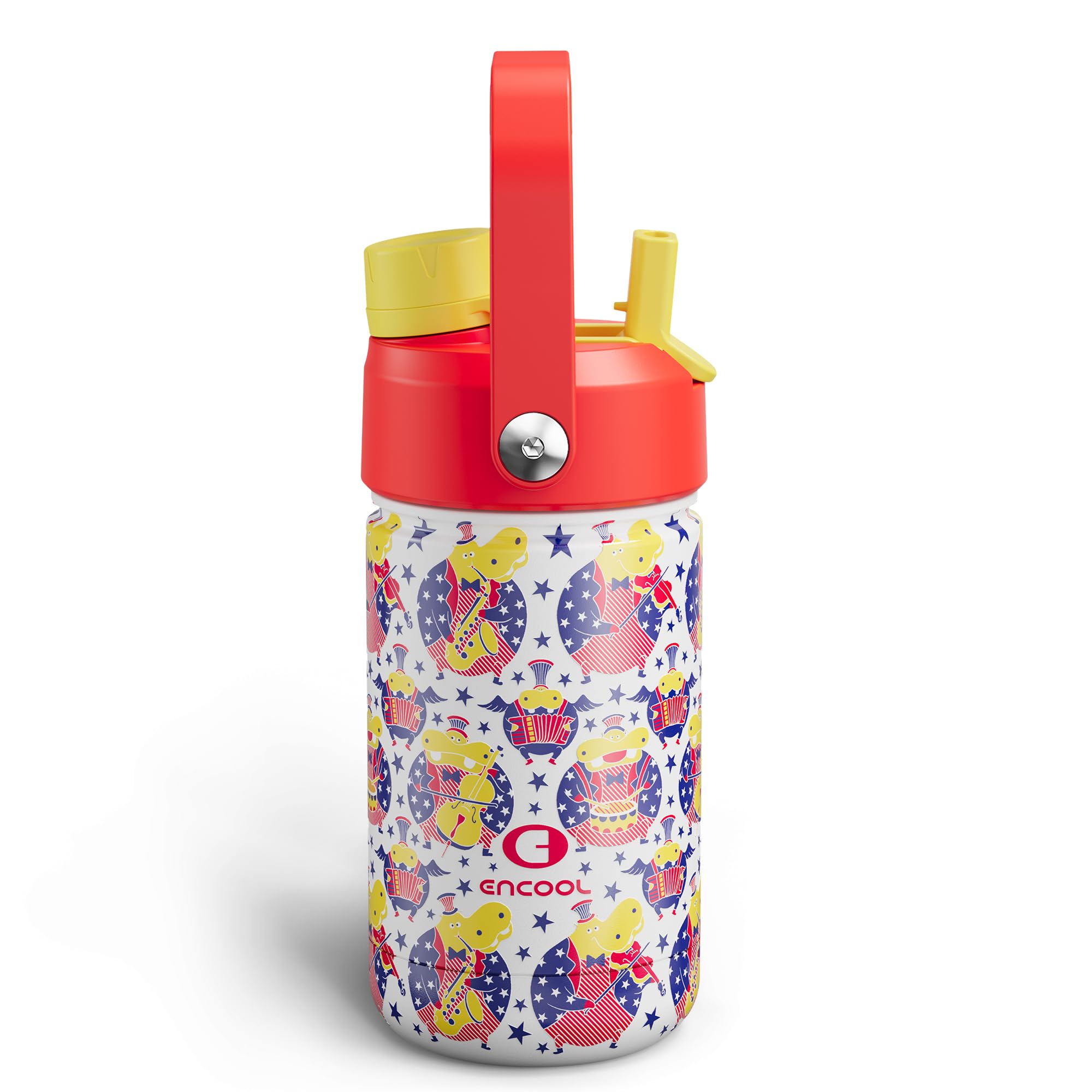 ENCOOL Insulated Dog Water Bottle with Built-In Straw
