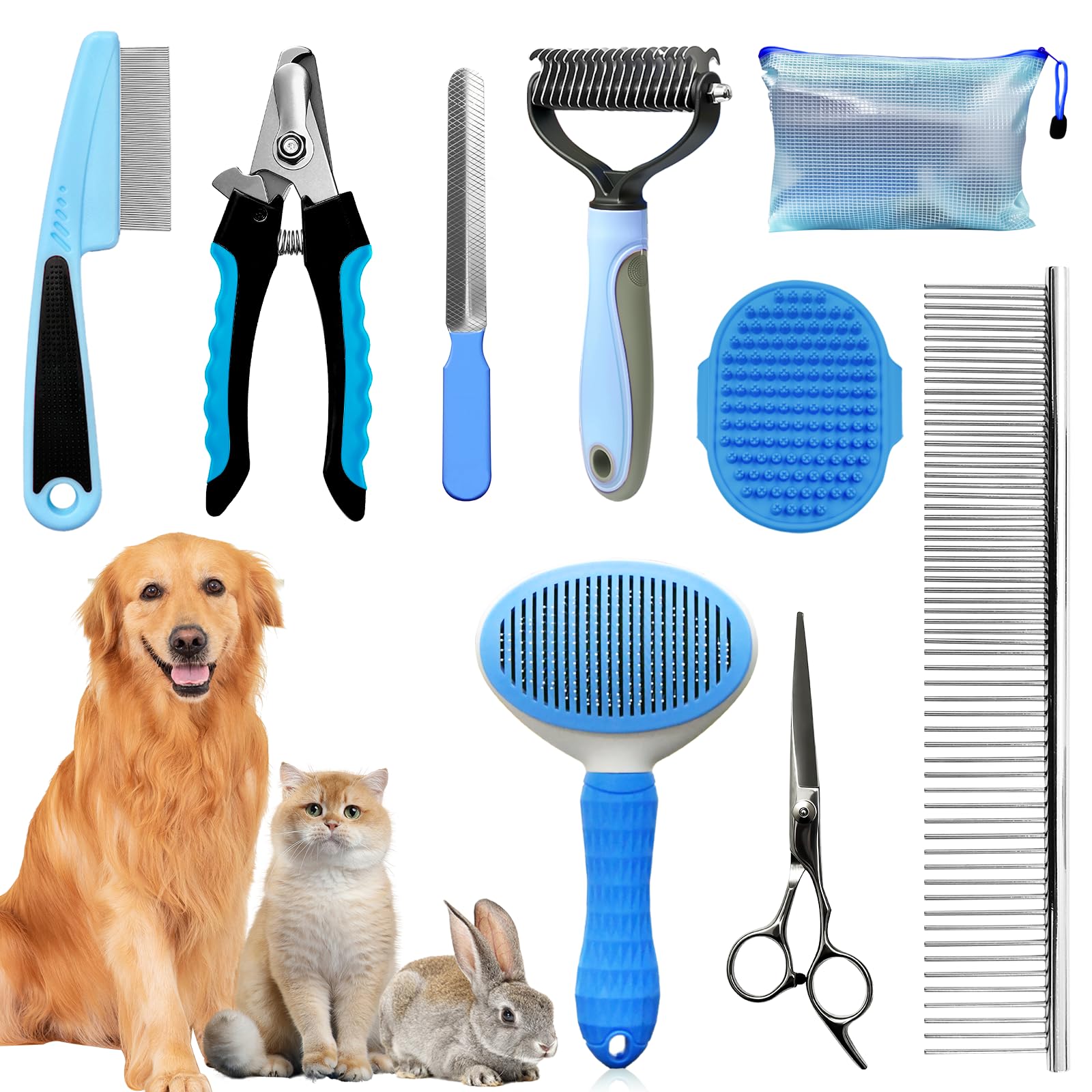 Ultimate Dog Grooming Brush and Deshedding Tool Kit
