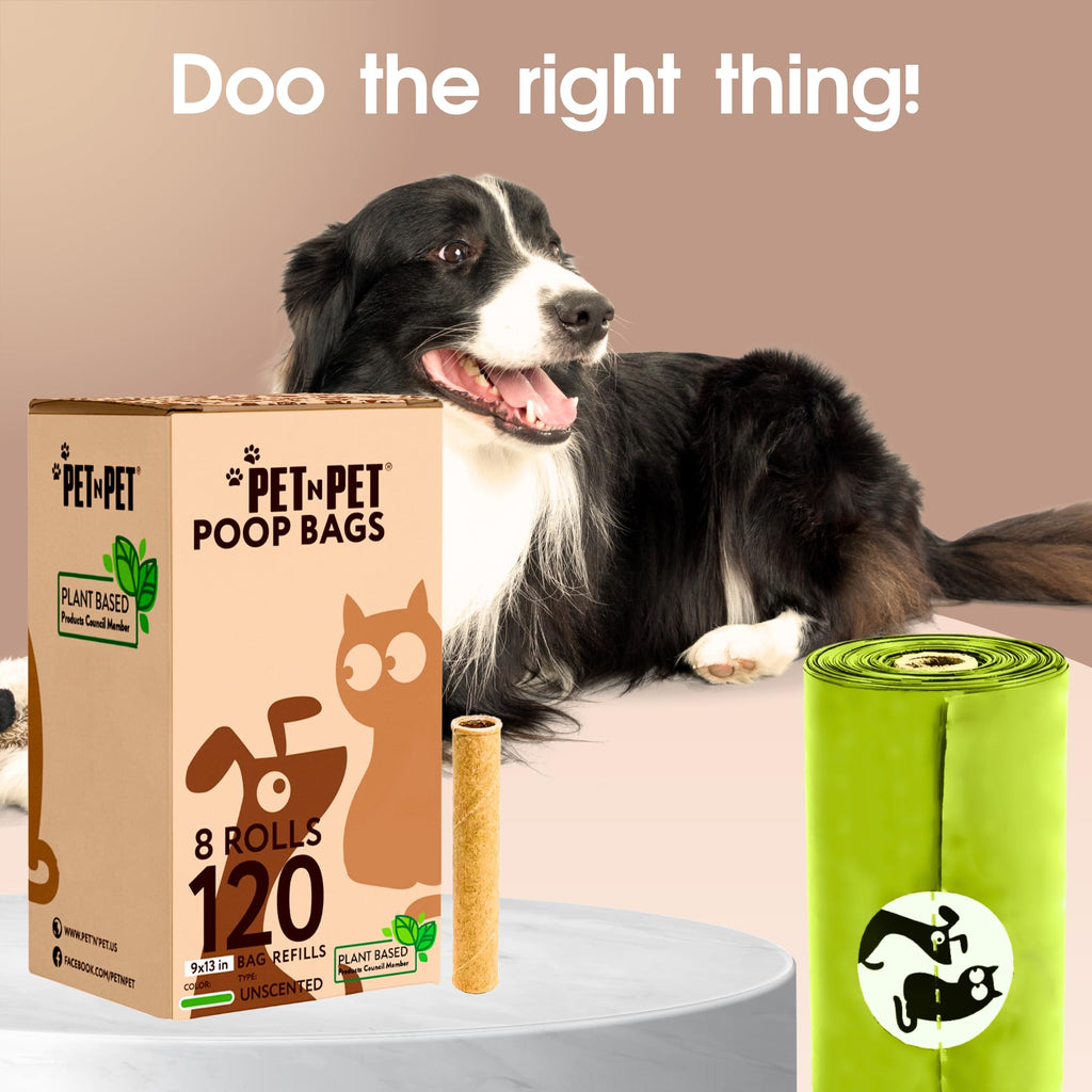 PET N PET Compostable Unscented Dog Waste Bag Refills