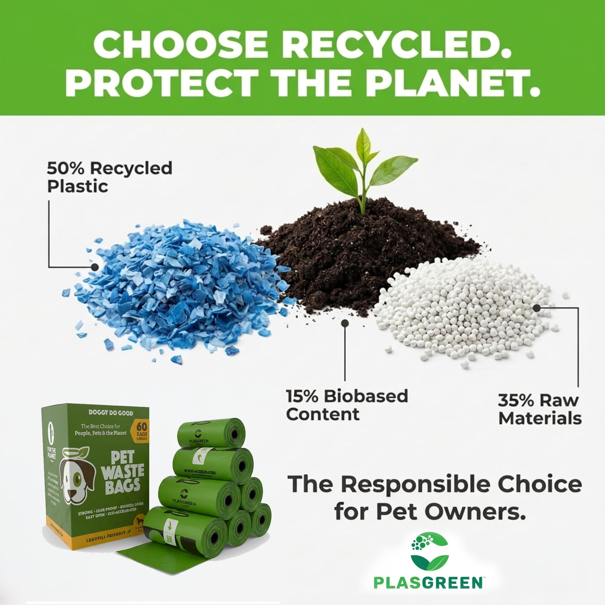 No-Handle Dog Waste Bags for Clean and Easy Pickup