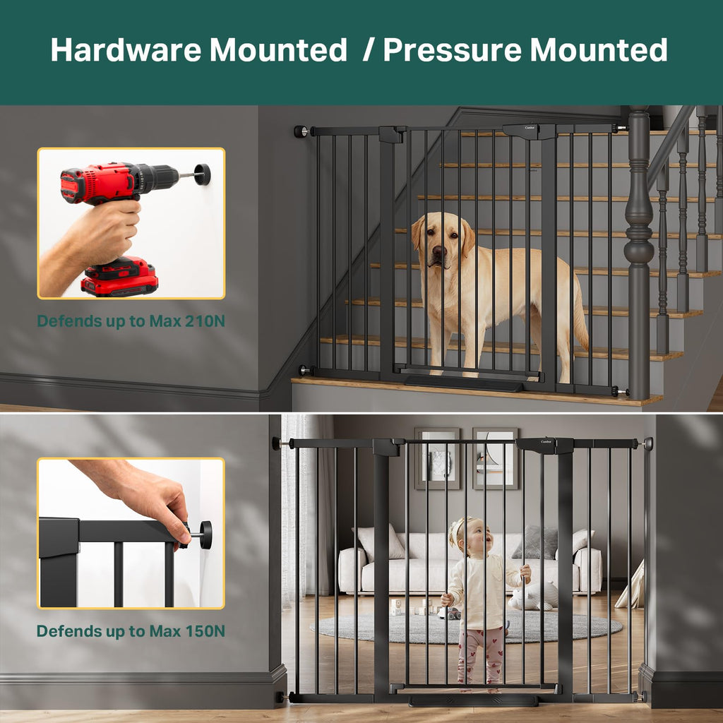 Cumbor 2-Pack Extra-Tall Auto-Close Dog Gates