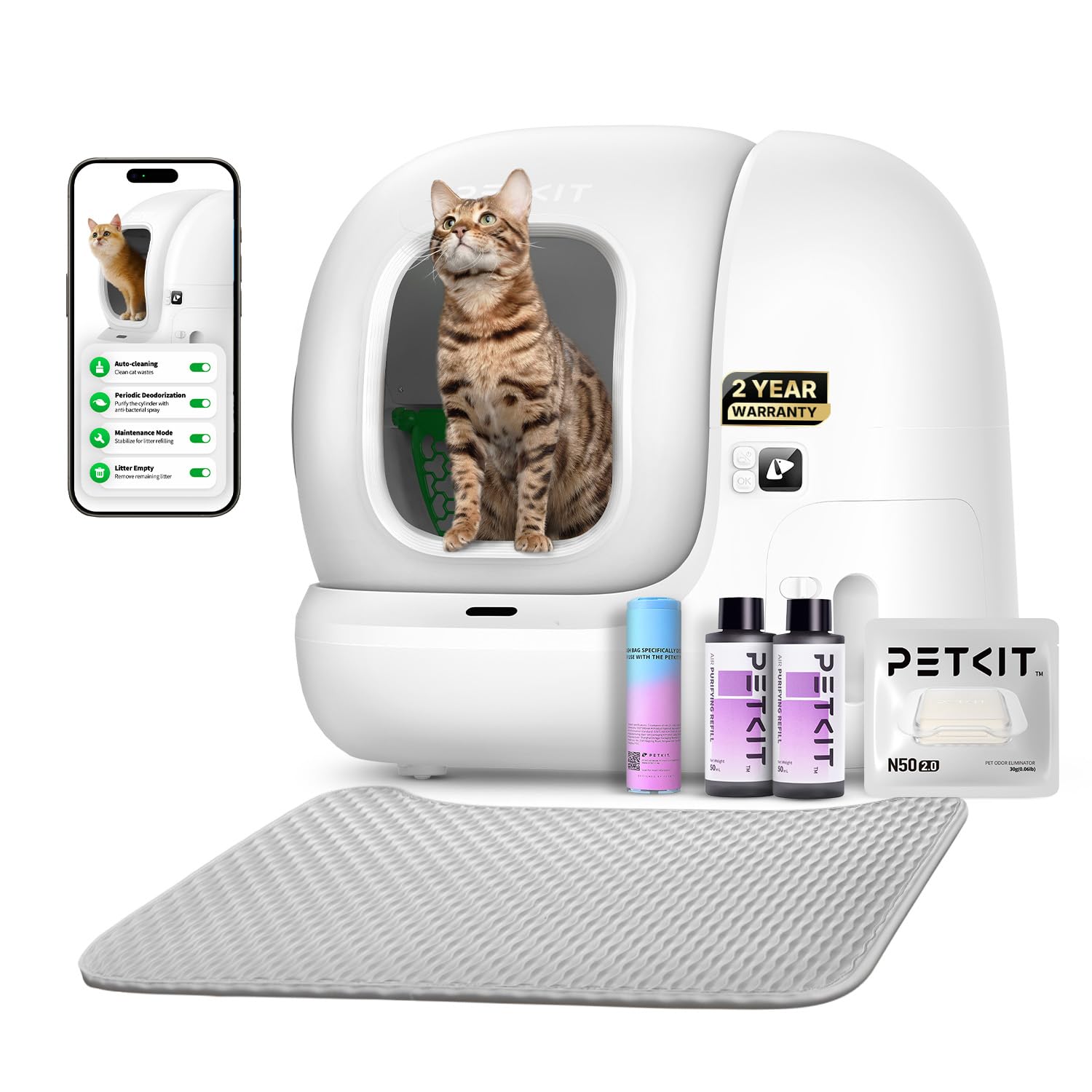 PETKIT Automatic Self-Cleaning Cat Litter Box with App