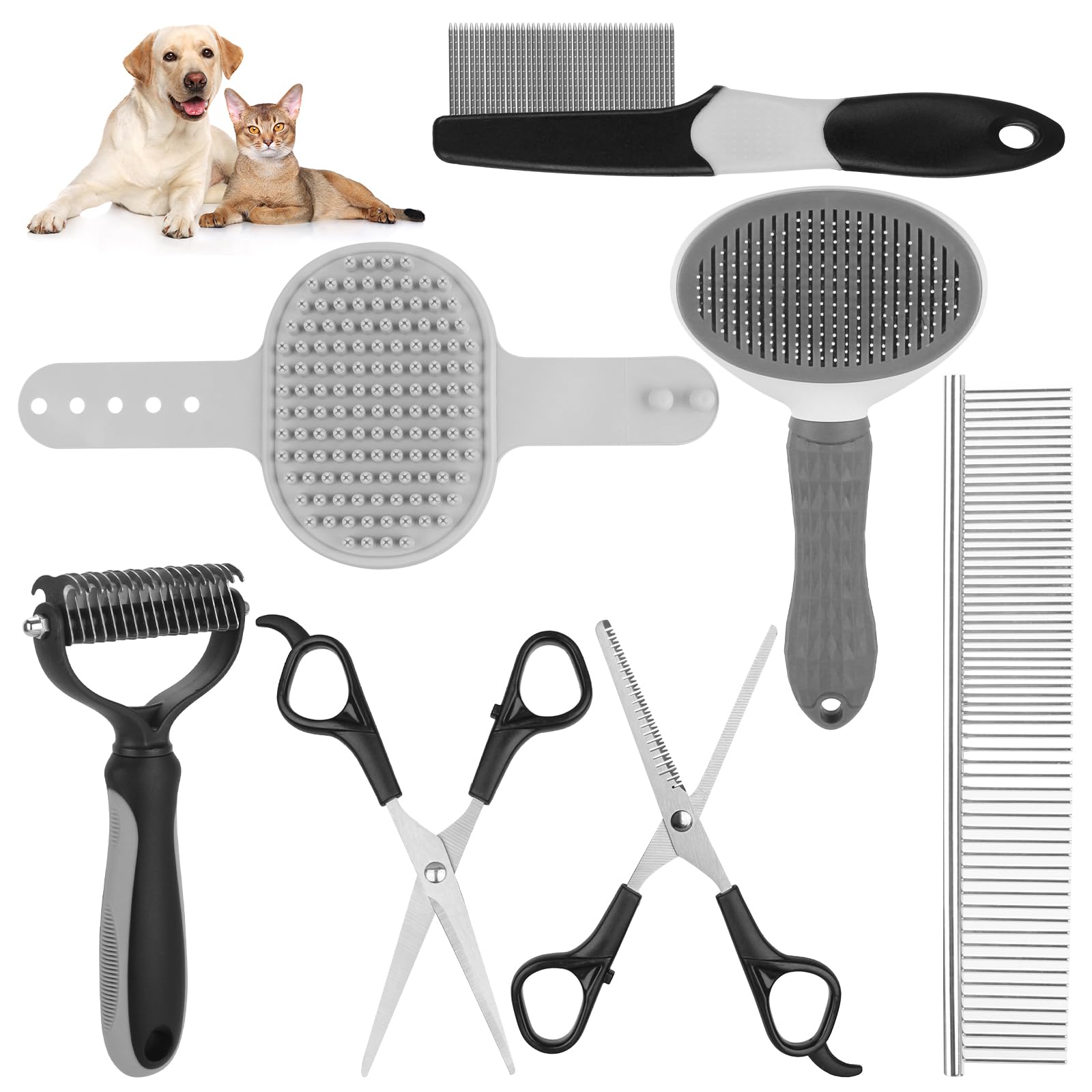 Ultimate Dog Grooming Brush and Deshedding Tool Kit