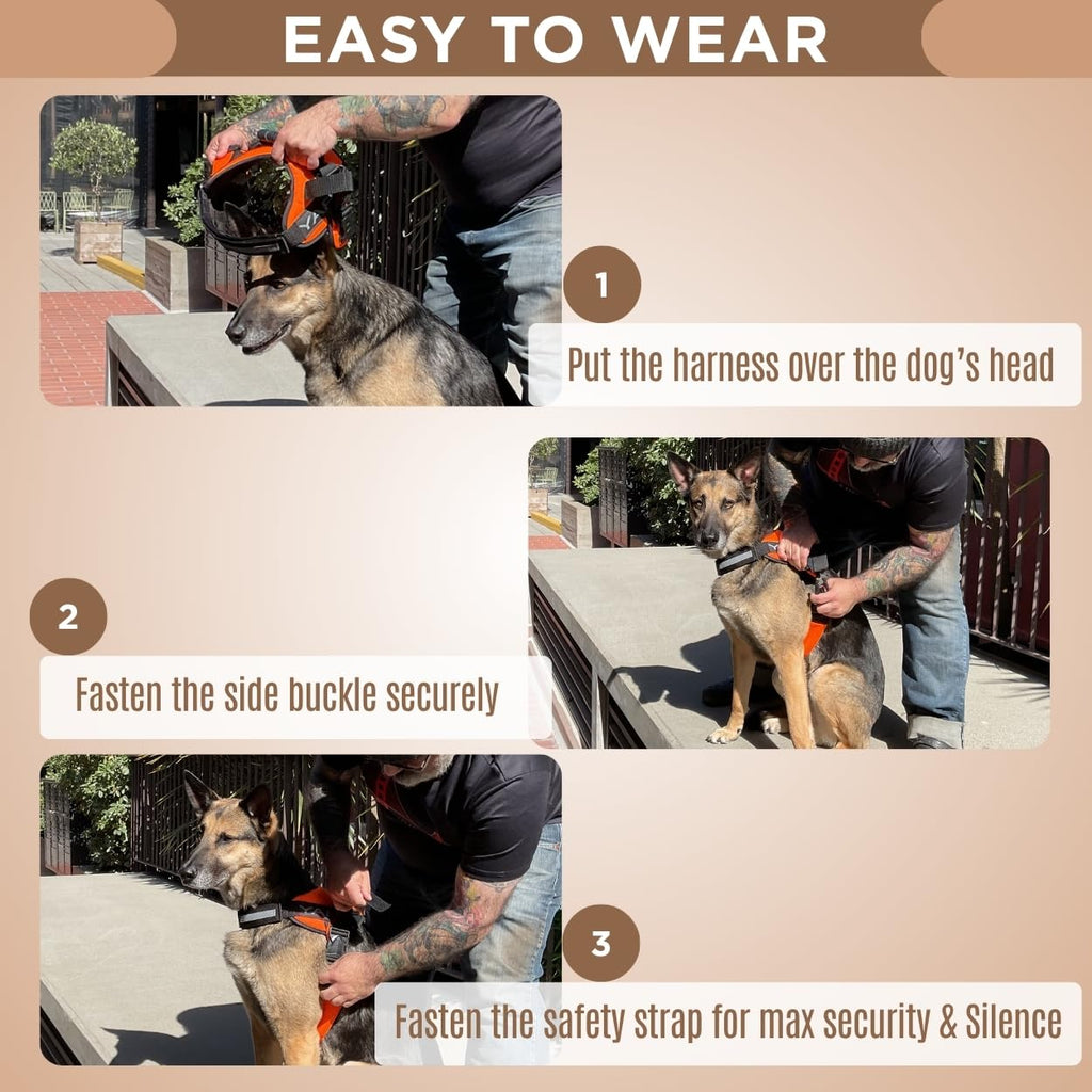 YAP Beta Noir Choke-Free No-Pull Dog Harness with Handle