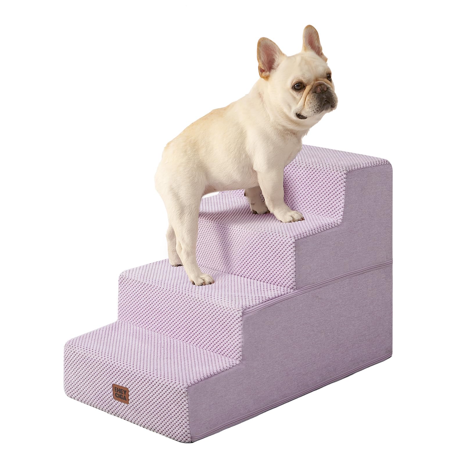EHEYCIGA Extra-Wide Pet Stairs for Beds and Couches
