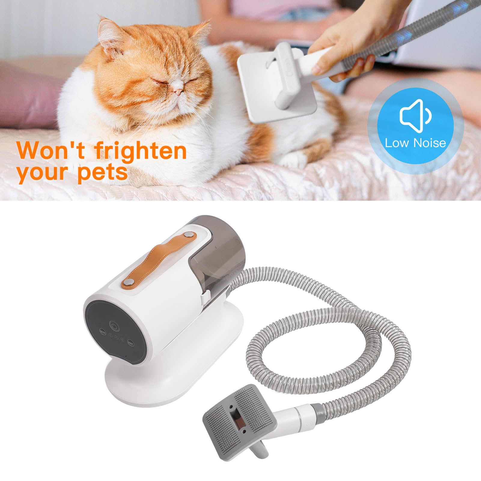 Luocute 2L Low-Noise Pet Grooming Vacuum Kit
