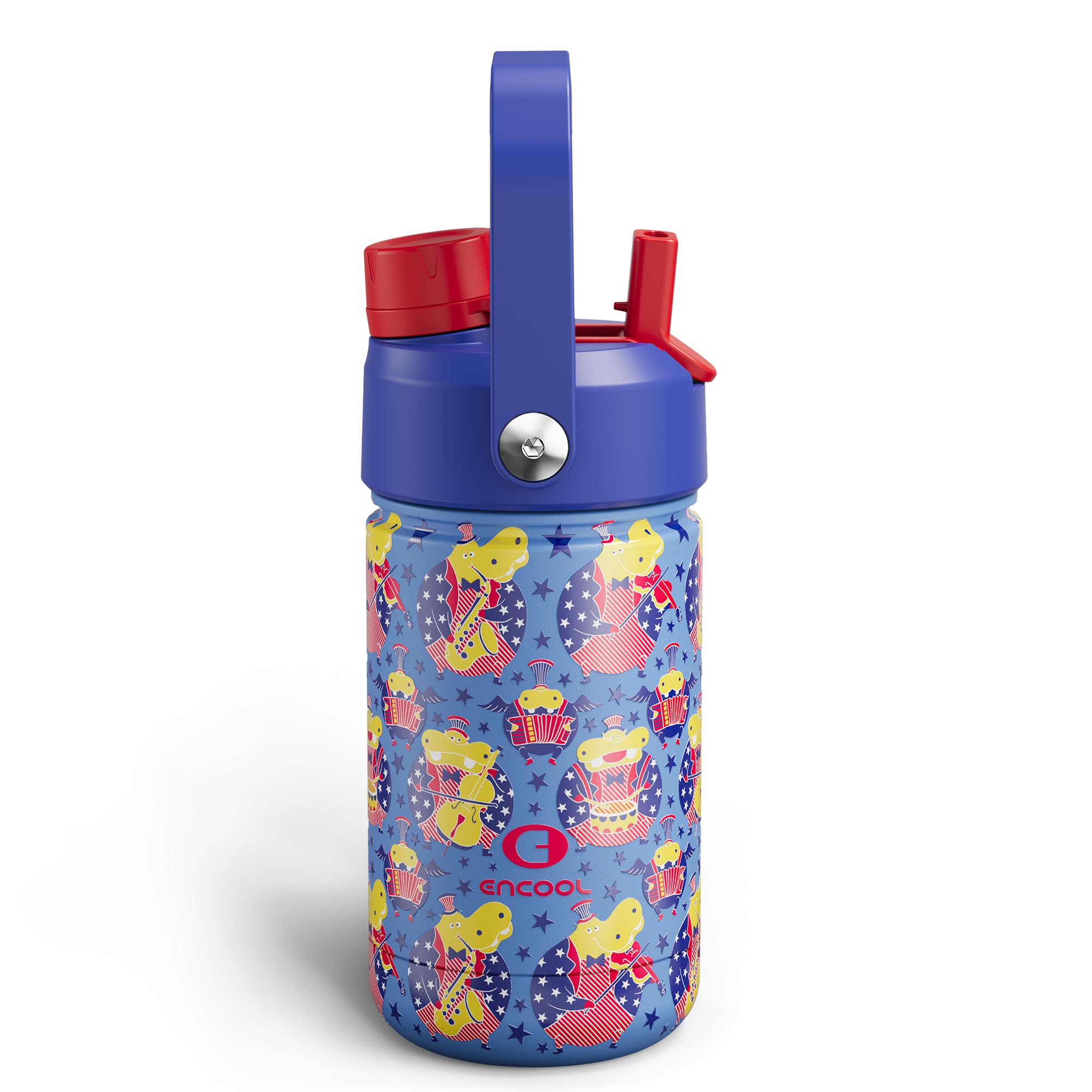 ENCOOL Insulated Dog Water Bottle with Built-In Straw