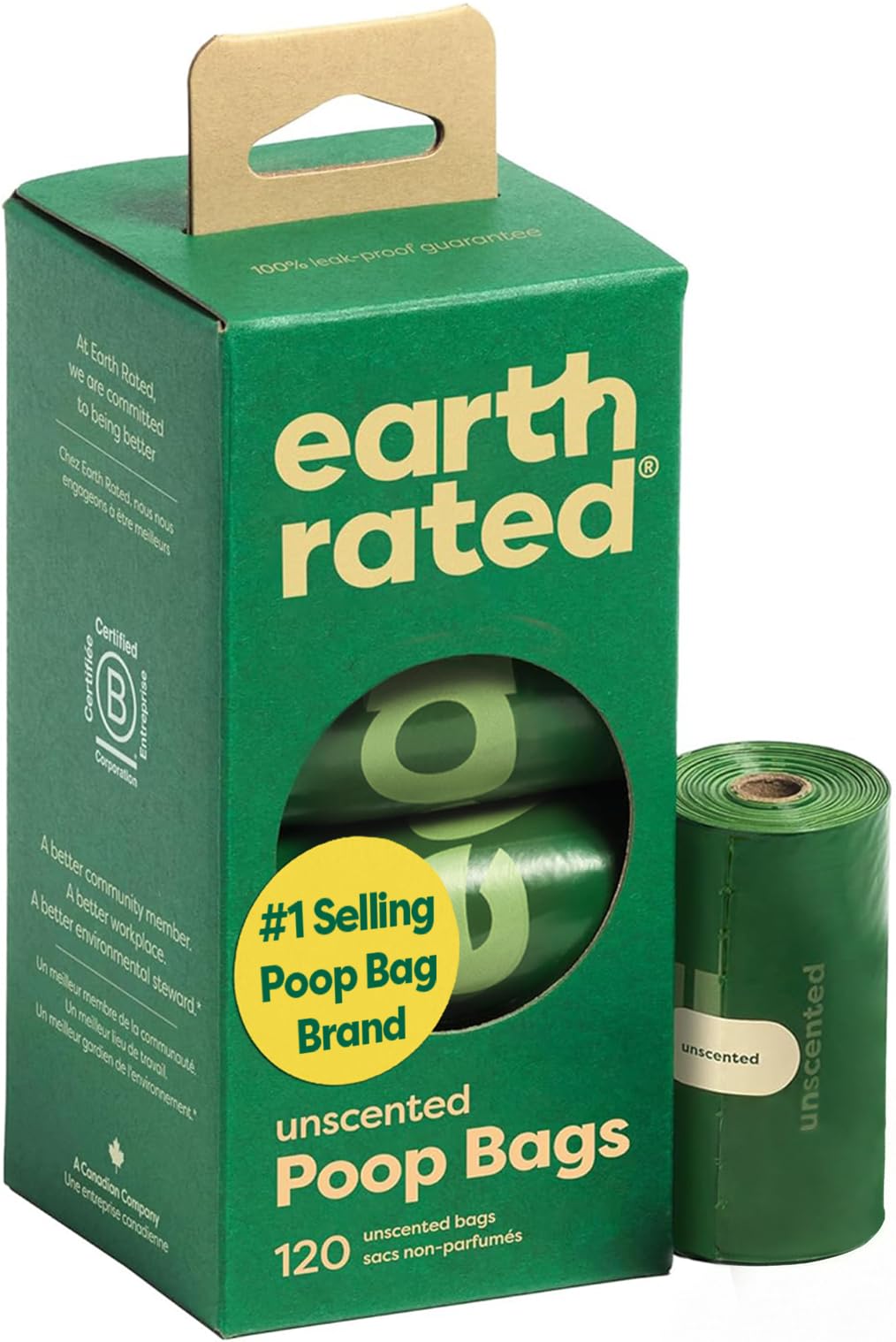 Earth Rated Leak-Proof Extra-Thick Dog Waste Bag Refills