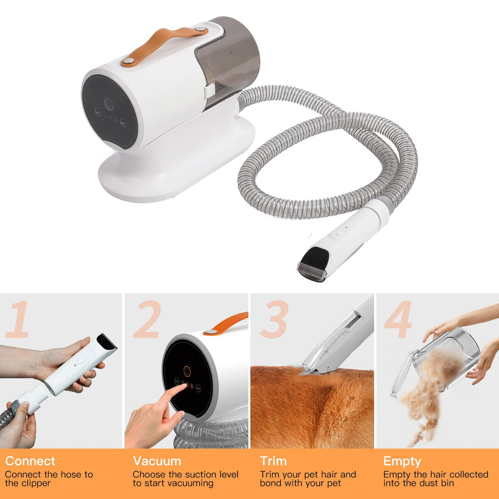 Luocute 2L Low-Noise Pet Grooming Vacuum Kit