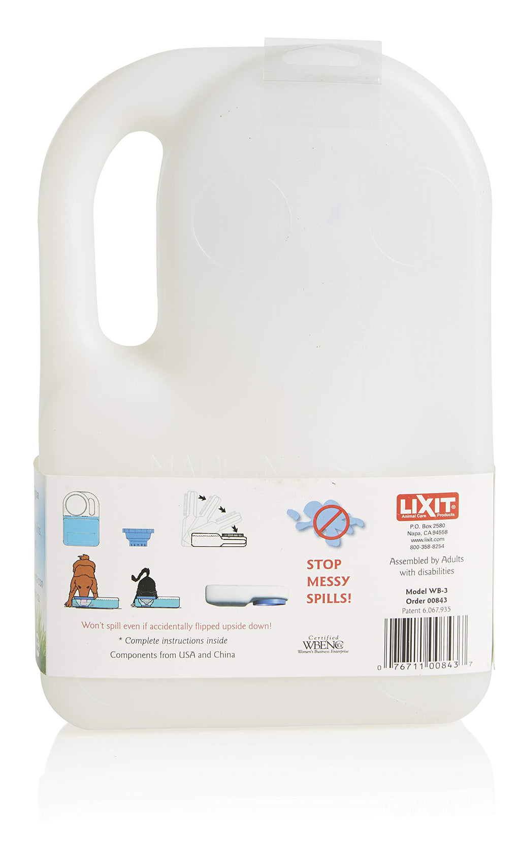 Lixit 3-Quart Spill-Resistant Dog Travel Water Bowl
